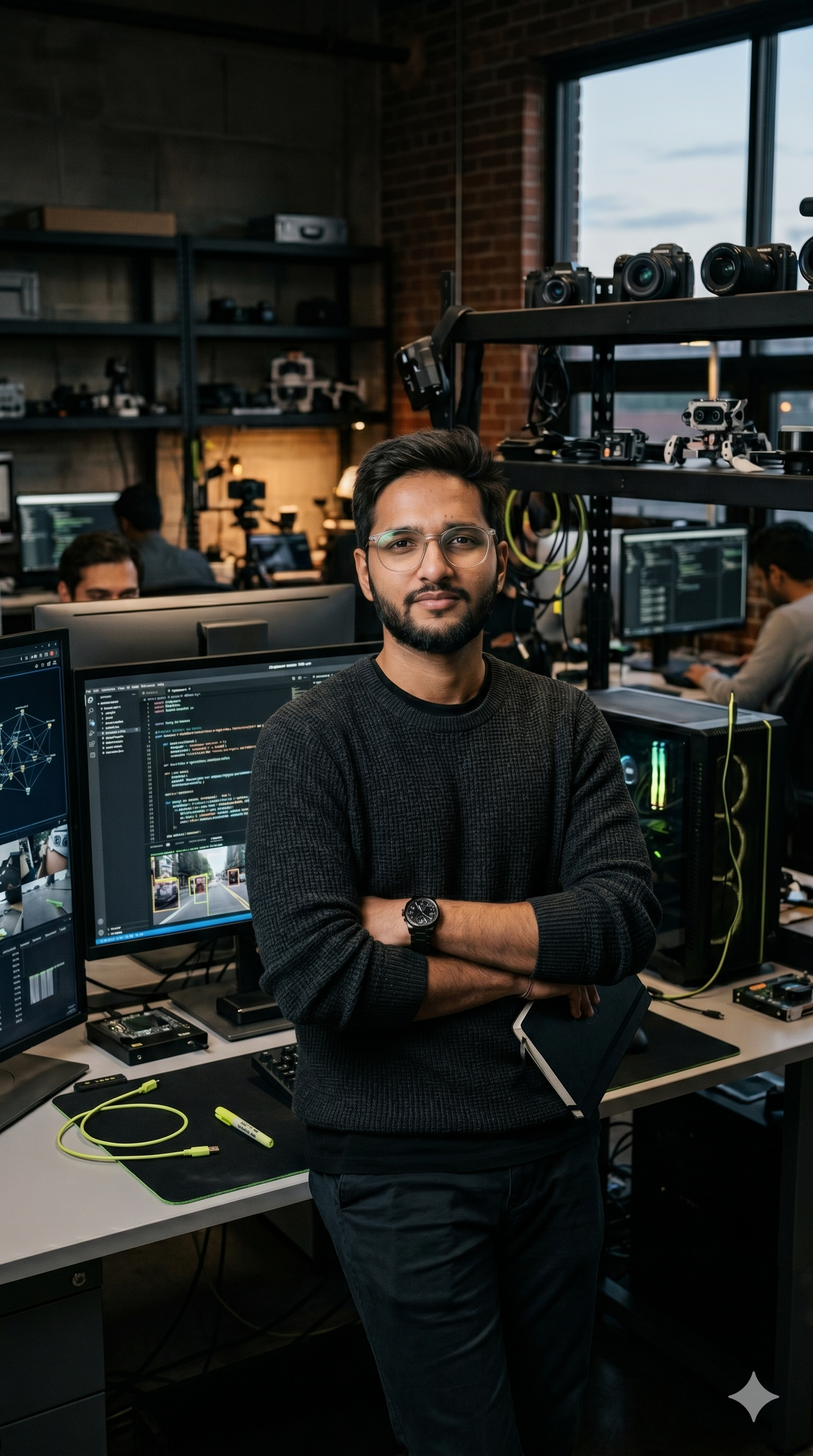 About section visual for direct technical collaboration